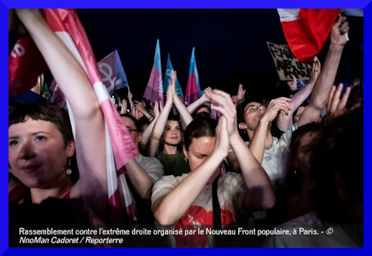 Kundgebung gegen die extreme Rechte in Paris, organisiert von NEUE VOLKSFRONT